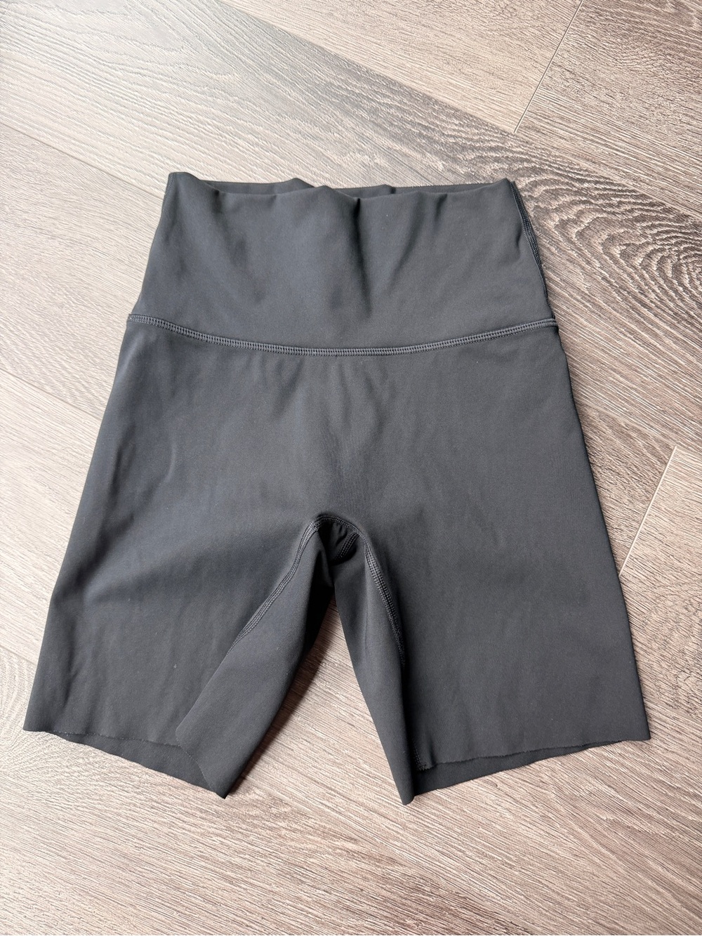 aerie Black High-Rise Shorts